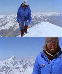 Gasherbrum I DVD - The Dark Glow of the Mountains - Reinhold Messner and Hans Kammerlander On Gasherbrum II Summit